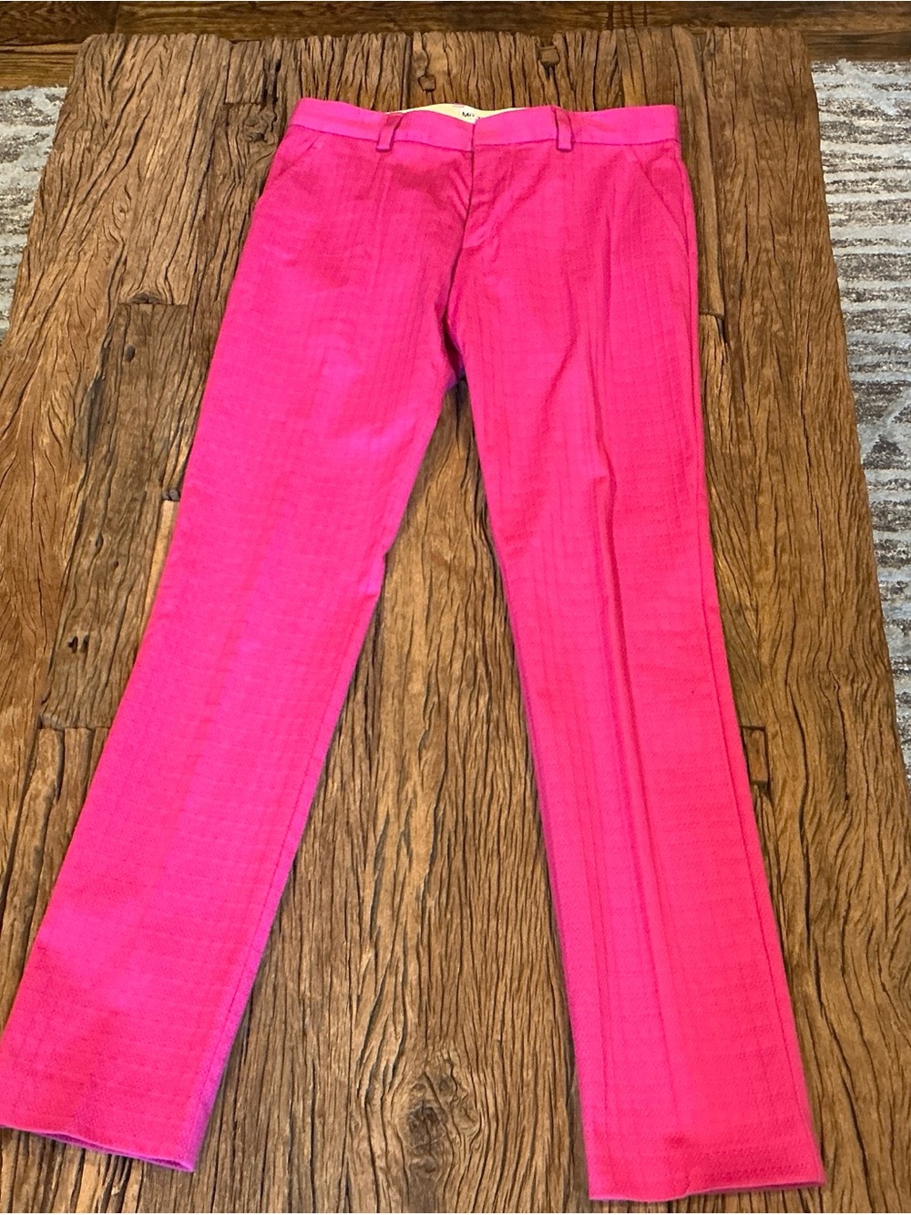Men's Dress Pants in Hot Pink